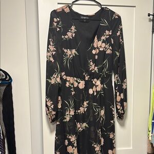 Floral Black Dress long sleeve Inc from Macy’s
